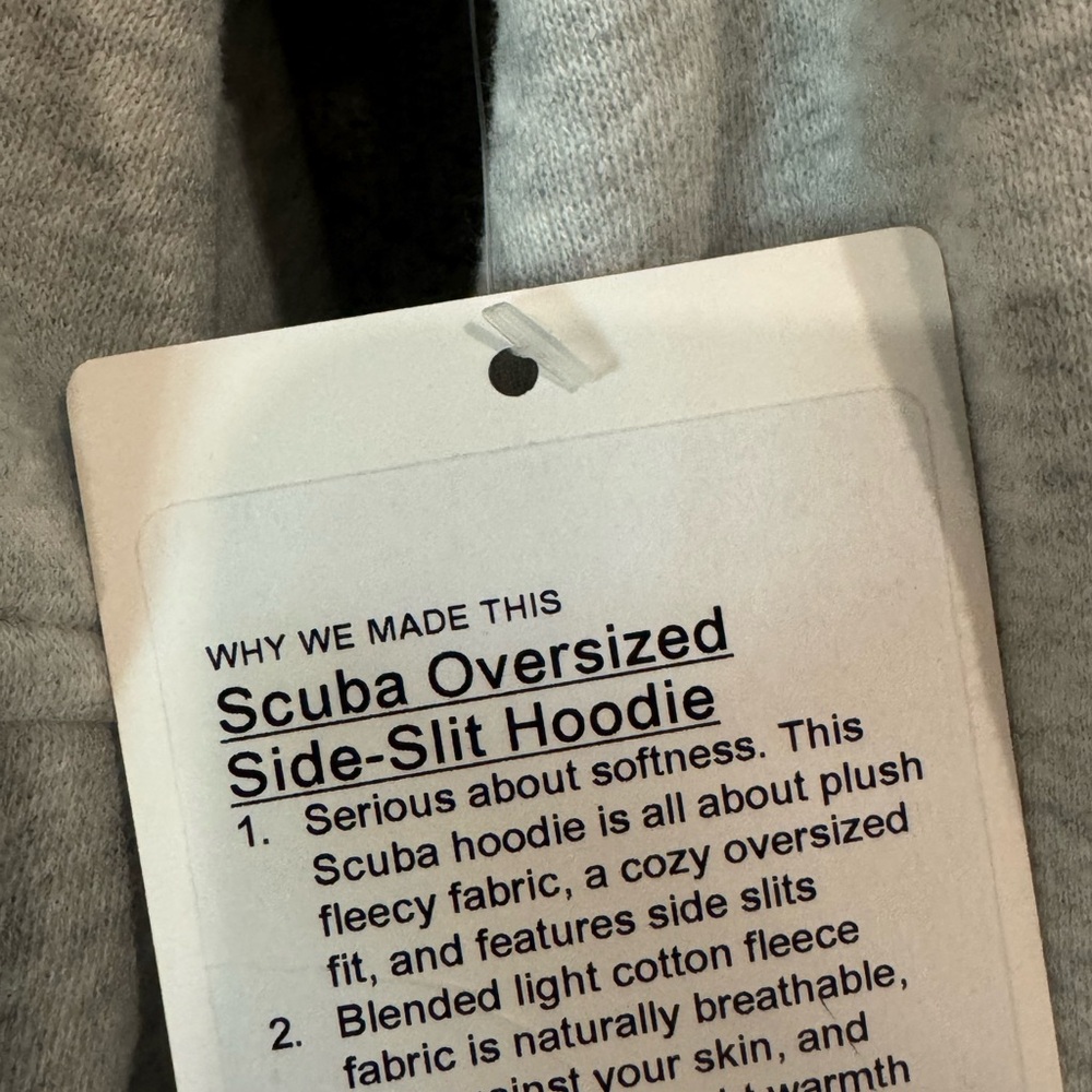 LULULEMON Scuba Oversized Side-Slit Hoodie, size XS/S. NWT. - Picture 4 of 4